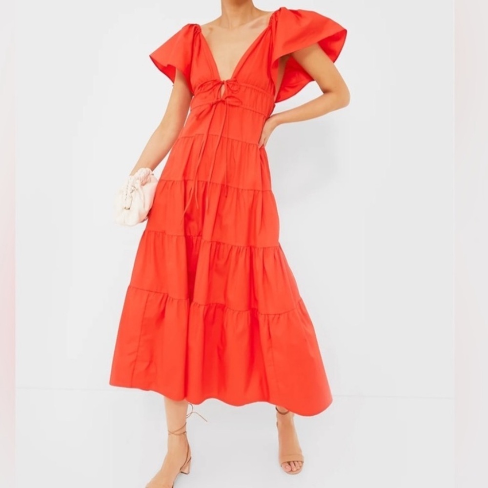 NWOT O.P.T Raspberry Fallen Dress - Picture 2 of 6